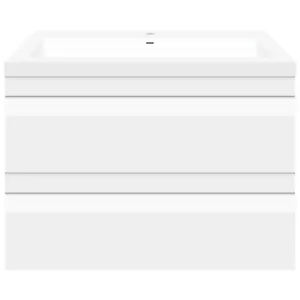 30 W Wall-Mount Modern White Vanity LV8W-30W with Square Sink Top - Picture 1 of 2