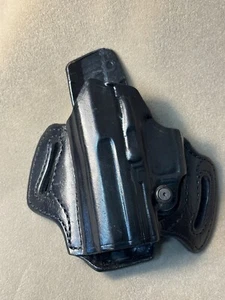 Aker Leather 168-A Flatsider Strapless Open Top Holster - HK-Com - LH - Picture 1 of 7