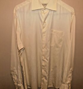  Tommy Bahama Men's Dress Shirt Size 151/2 34/35 Yellow