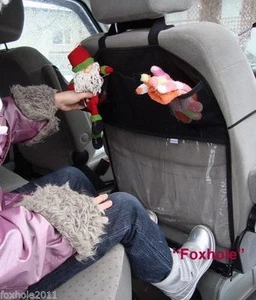 Mehrtaschen Auto Rücksitz Organizer Aufbewahrung Schutz farblos mit 3 Taschen - Bild 1 von 1