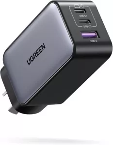 Ugreen 65W GaN FAST USB-C AC Power Adapter Wall Charger For iPhone iPad Macbook - Picture 1 of 6