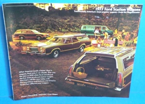 Folleto de ventas/distribuidor Ford Station Wagons 77 1977 - Imagen 1 de 1