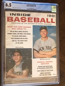 Inside Baseball 1961 Mickey Mantle CGC 6.5 - Picture 1 of 2
