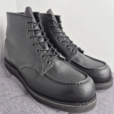 Red Wing 8074 Black Harness 6'' Classic Moc Toe Uk 11 US 12 EU 46 - Image 1 of 4