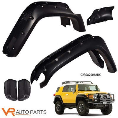 4 Pack Pocket Rivet Wheel Fender Flare Cover Fit For 2007-2014 Toyota FJ Cruiser Foto 1 de 4
