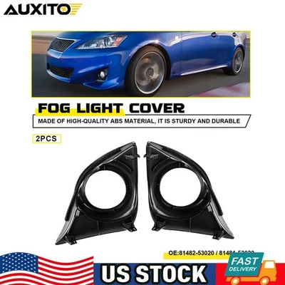 Biseles de cubierta de luz antiniebla para parachoques delantero Fit Lexus IS250 IS350 2011-2013 2 PIEZAS 11-13 Foto 1 de 4