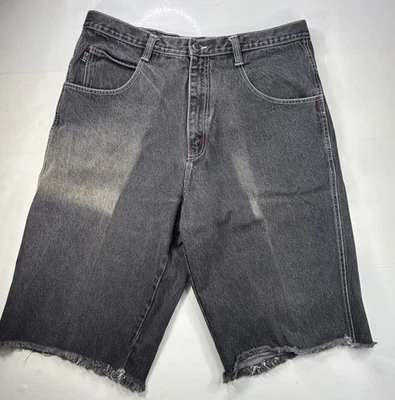 Vintage Southpole Shorts Mens 38 Black Baggy Y2K Hip Hop Jeans Shorts Jorts - Image 1 of 4