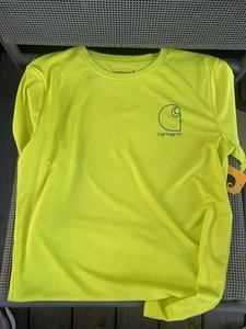 Carhartt Boys’ Force Sun Defender T-Shirt: GREEN: NEW WITH TAGS: SIZE M (10/12) - Picture 1 of 2