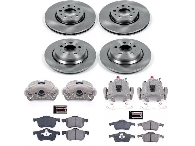 Kit de pastillas de freno y rotor delanteras y traseras para Volvo XC70 2004 2003-2007 DJ815TN Foto 1 de 1