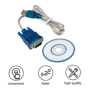 USB to RS232 Serial Port DB9 9 Pin Male COM Port Converter Adapter U5 F1N4 T8K7 - Picture 1 of 11