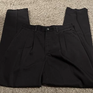 Vintage Wrangler Riata Hose Herren 34x34 braun Plissee Eingrifftaschen Western - Bild 1 von 4