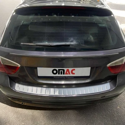 Tampa de soleira de para-choque traseiro para BMW 3 Series E91 325xi 328xi Wagon 2005-2008 S.Steel - Imagem 1 de 4