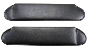 SUN VISOR PAIR - FITS JEEP CJ  1976-1986 *BLACK DENIM VINYL* - Picture 1 of 2