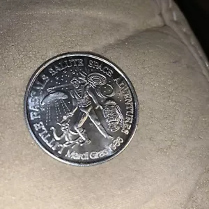 Luke r2d2 space ship star wars 1986 mardi gras doubloon rare new orleans nola - Picture 1 of 2