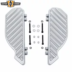 Chrome CNC Rider Floorboards Footboard Fit For Harley Touring 1986+Softail 86-17 - Bild 1 von 2