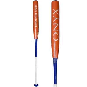 2024 Onyx Enough Said Orange & Blue Soft Barrel Senior Softball Slowpitch Bat 30 - Picture 1 of 1