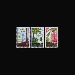Gabon, Sc #223-25, MNH,1967, Plants, Trees, AR6ATI-9 - Picture 1 of 1