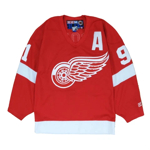 Vintage Detroit Red Wings Sergei Fedorov CCM Hockey Jersey Size Small Cover