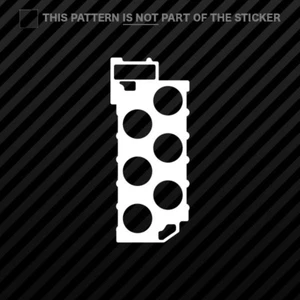 (2x) VR6 Head Gasket Sticker Self Adhesive Vinyl - Picture 1 of 22