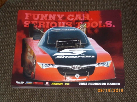 2018 CRUZ PEDREGON SNAP-ON FUNNY CAR NHRA POSTCARD Cover