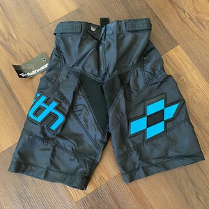 Faith Youth Moto Off-Road BMX Race Cycling Fly Shorts Sz 22 Black/Blue-NEW - Picture 1 of 9