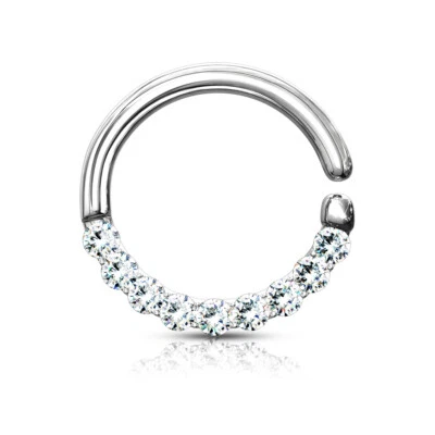 Anillos de aro flexibles medio círculo 16GA 5/16" para cartílago de oreja de tabique Daith N124 Foto 1 de 3