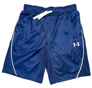 NEW | Under Armour | Girls Navy Basketball Shorts | Size YLG (Large) 14-16 |NWOT - Picture 1 of 4