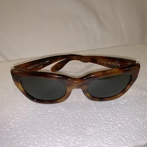 VINTAGE Bauch & Lomb USA Donna Karan Sunglasses Tortoise Green Etched BL Lens - Picture 1 of 17