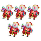 5 Santa Claus Luftballons für Weihnachtsdekoration