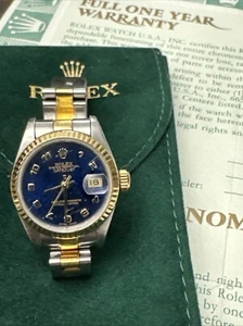 Authentic ROLEX Datejust 69173 SSxPG Automatic Serial Info: SSerial W/18k - Picture 1 of 11