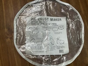 Pie Crust Maker Bag, 14” Easy No Mess Preparation for 10”-14” inch Pie Crusts