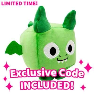 Roblox Big Games Pet Simulator X Dog & Dragon Plush CODES INCLUDED in hand - Picture 1 of 1