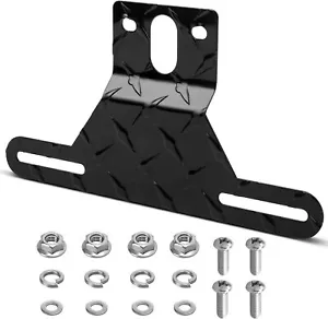 Universal License Plate Light Bracket with Mounting Screws for RV Trailer Truck - Bild 1 von 20