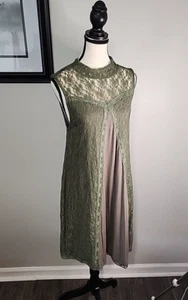 POL Flowy Lace Trim Sleeveless Dress Size S , boho cottage hippy classic - Picture 1 of 11