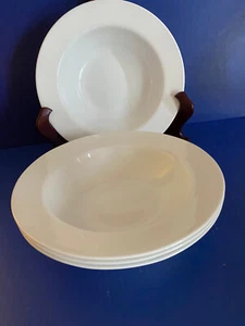 CORELLE VITRELLE SWEPT FLAT RIM PASTA -SOUP BOWL 10.75 SET OF 4 28 OZ USA - Picture 1 of 7