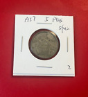 1957 5 PTAS SPAIN COIN -  WORLD COIN