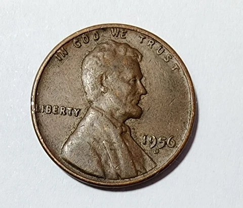 1956-D Lincoln Wheat Copper Penny Cover
