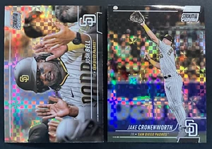 2022 Topps Stadium Club Chrome Xfractor Cronenworth + Josh Bell San Diego Padres - Imagen 1 de 1