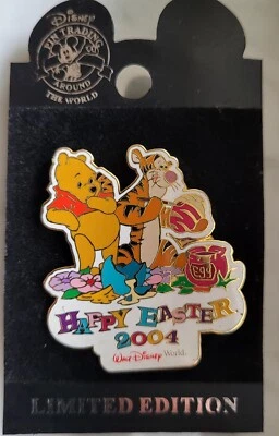 Disney WDW Happy Easter 2004 Pooh and Tigger Pin LE 3500 - Image 1 of 2