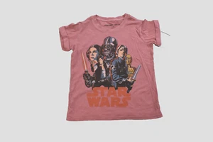 Star Wars x Junk Food Youth Girls Blush Pink Han, Leia, Vader Shirt NWT S, M - Picture 1 of 5