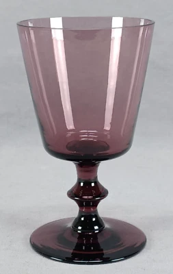 Antigua copa de agua de vidrio soplado amatista Pairpoint ST-5000 Foto 1 de 4