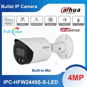 Dahua 4MP IPC-HFW2449S-S-LED SMD+ Built-in Warm Light IP67 PoE Bullet IP Camera - Picture 1 of 17