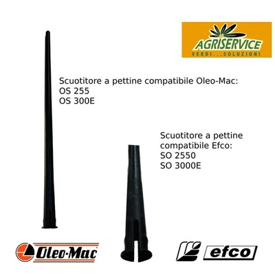 EMAK Astina Rebbo 23 cm scuotitore OS255 e OS300E Oleo-Mac e SO2550 SO3000E Efco