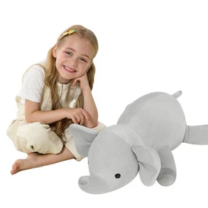 Weighted Elephant Stuffed Animals, 24in Weighted Plushies 4.2Lb Elephant Thro... - Picture 1 of 4