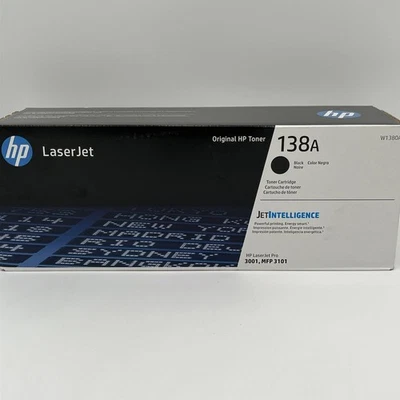 ¡¡NUEVO!! Cartucho de tóner de tinta LaserJet negro original HP 138A - original W1380A Foto 1 de 4