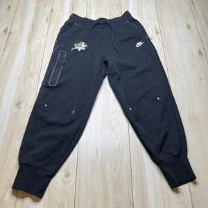 Pantalones deportivos Nike Tech polar jogger bolsillos con cremallera logotipo negros para hombre talla mediana - Imagen 1 de 13