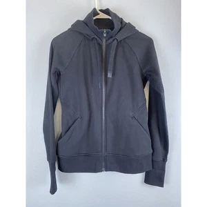 EUC Athleta Size Small On My Way Triumph Hoodie Black Long Sleeve - Picture 1 of 8