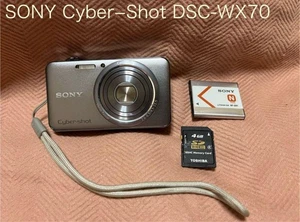 SONY Cyber-shot DSC-WX70 16.2MP, Silver w/Battery - Picture 1 of 6