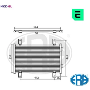CONDENSER AIR CONDITIONING 667084 FOR PEUGEOT BOXER/Bus/Platform/Chassis/Van - Picture 1 of 9