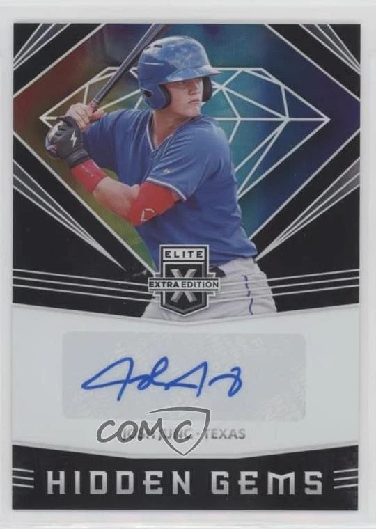 2020 Panini Elite Extra Edition Hidden Gems Black Josh Jung #HG-JJ Auto - Image 1 of 2